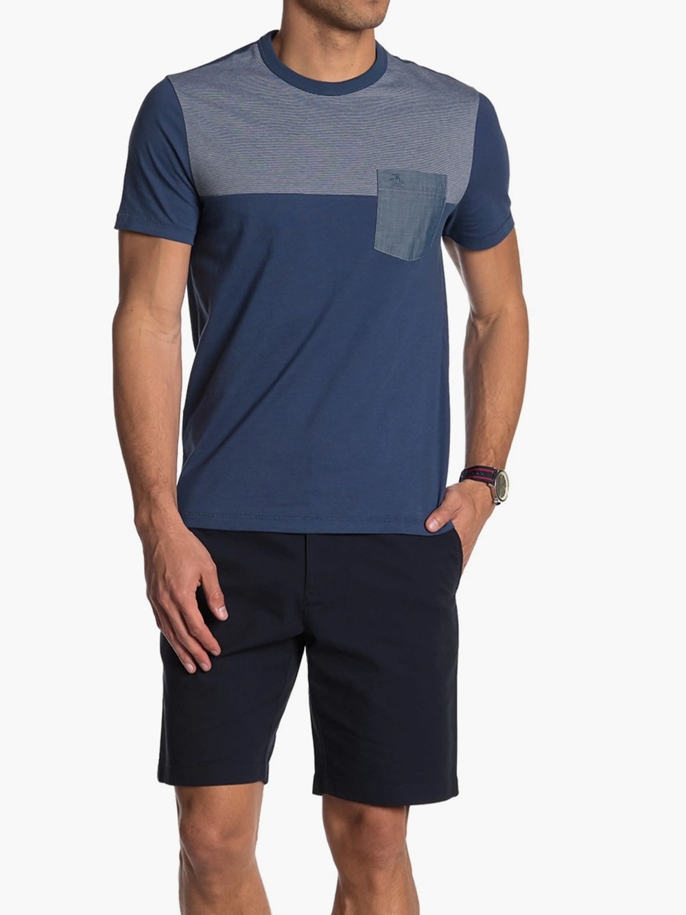 PENGUIN Men's Shorts Navy Blue Size 34”EUC